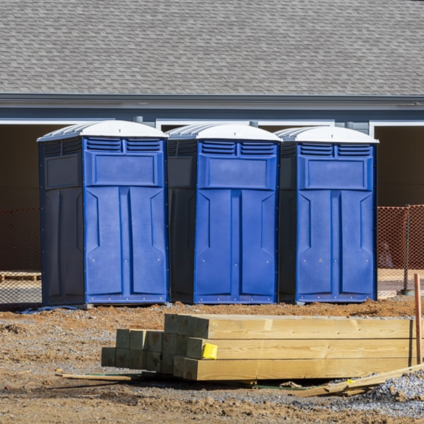 how can i report damages or issues with the portable toilets during my rental period in Newborn